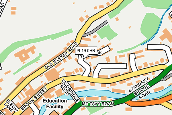 PL19 0HR map - OS OpenMap – Local (Ordnance Survey)