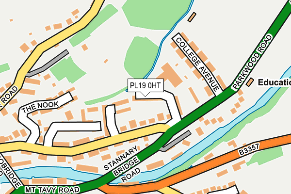 PL19 0HT map - OS OpenMap – Local (Ordnance Survey)