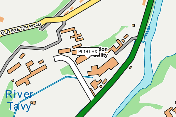 PL19 0HX map - OS OpenMap – Local (Ordnance Survey)