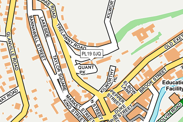PL19 0JQ map - OS OpenMap – Local (Ordnance Survey)