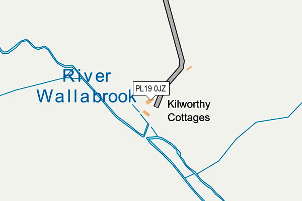 PL19 0JZ map - OS OpenMap – Local (Ordnance Survey)