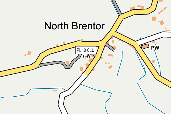 PL19 0LU map - OS OpenMap – Local (Ordnance Survey)