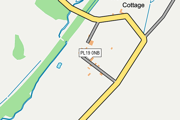 PL19 0NB map - OS OpenMap – Local (Ordnance Survey)