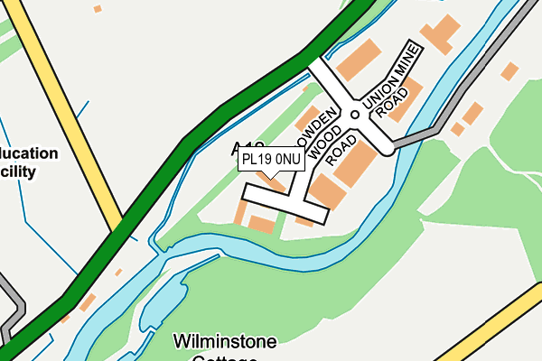 PL19 0NU map - OS OpenMap – Local (Ordnance Survey)