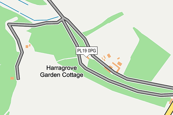 PL19 0PG map - OS OpenMap – Local (Ordnance Survey)