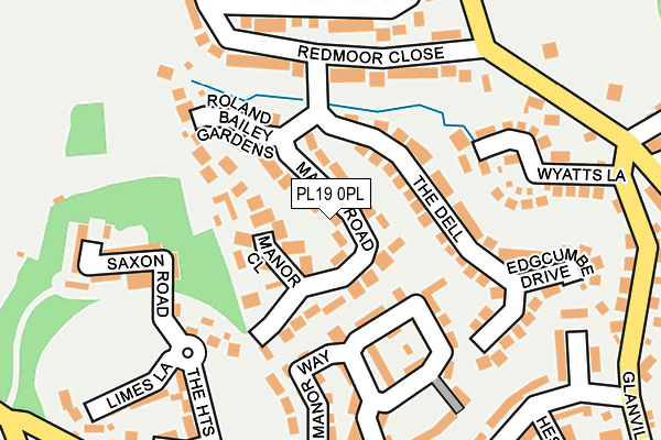 PL19 0PL map - OS OpenMap – Local (Ordnance Survey)