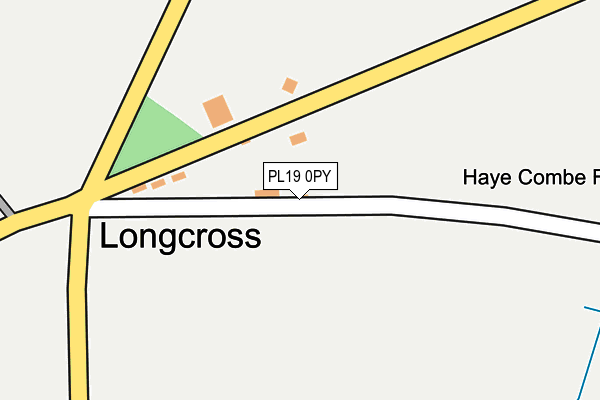 PL19 0PY map - OS OpenMap – Local (Ordnance Survey)