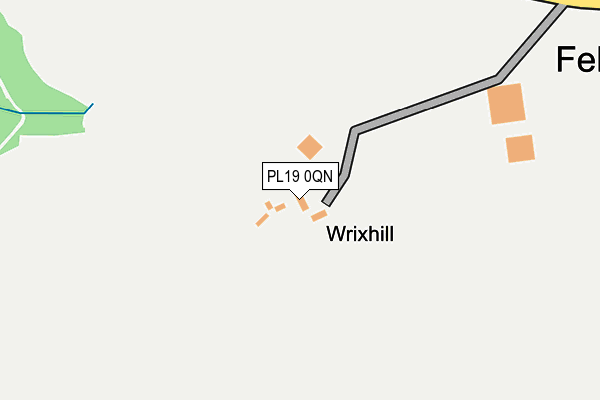 PL19 0QN map - OS OpenMap – Local (Ordnance Survey)