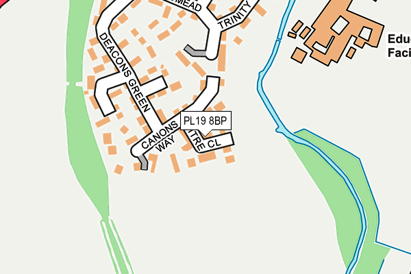 PL19 8BP map - OS OpenMap – Local (Ordnance Survey)