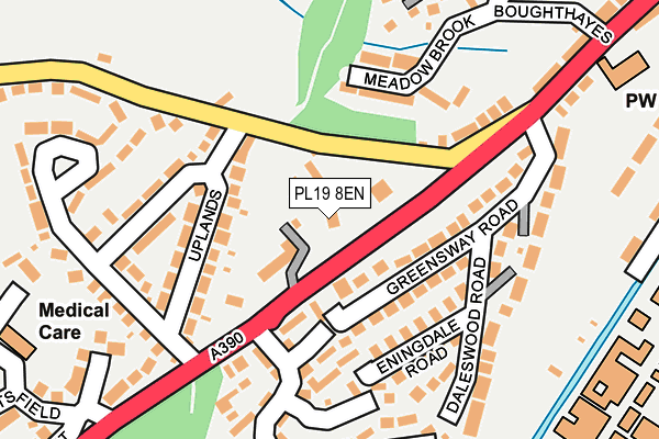 PL19 8EN map - OS OpenMap – Local (Ordnance Survey)