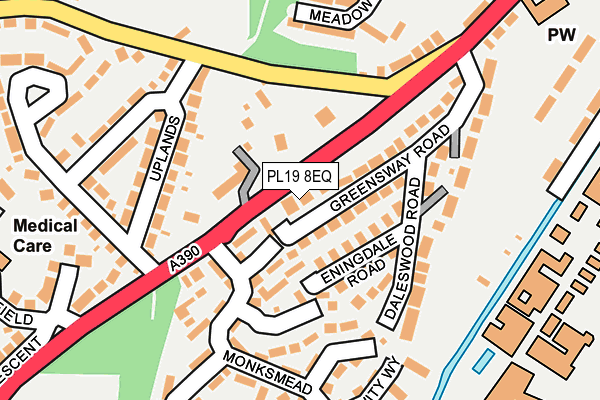 PL19 8EQ map - OS OpenMap – Local (Ordnance Survey)