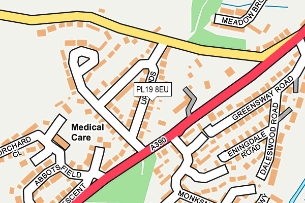 PL19 8EU map - OS OpenMap – Local (Ordnance Survey)