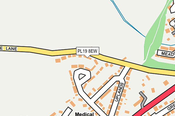 PL19 8EW map - OS OpenMap – Local (Ordnance Survey)