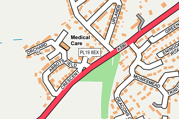 PL19 8EX map - OS OpenMap – Local (Ordnance Survey)