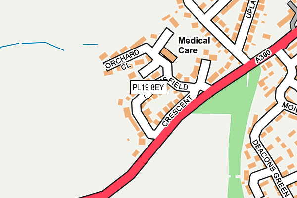 PL19 8EY map - OS OpenMap – Local (Ordnance Survey)