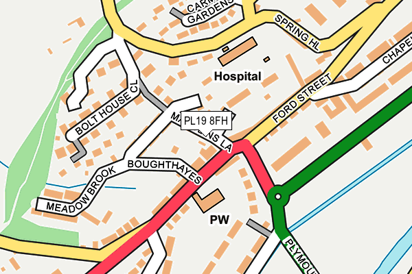 PL19 8FH map - OS OpenMap – Local (Ordnance Survey)