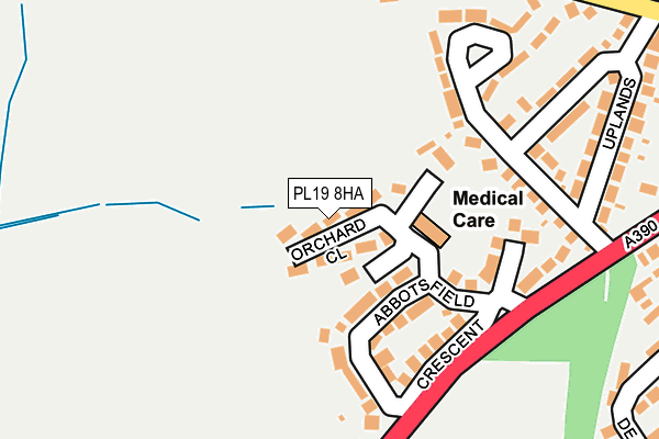 PL19 8HA map - OS OpenMap – Local (Ordnance Survey)