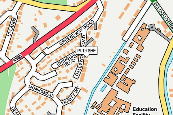PL19 8HE map - OS OpenMap – Local (Ordnance Survey)