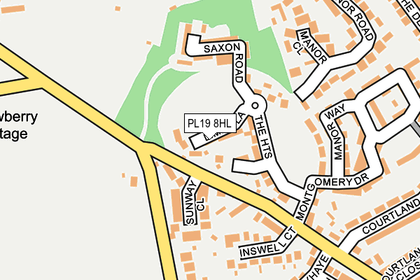 PL19 8HL map - OS OpenMap – Local (Ordnance Survey)