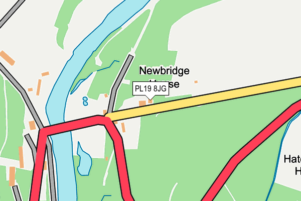 PL19 8JG map - OS OpenMap – Local (Ordnance Survey)