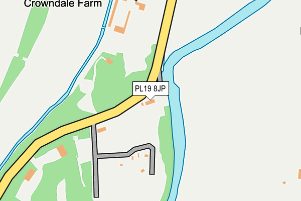 PL19 8JP map - OS OpenMap – Local (Ordnance Survey)