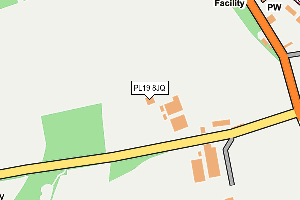 PL19 8JQ map - OS OpenMap – Local (Ordnance Survey)