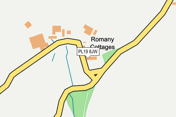 PL19 8JW map - OS OpenMap – Local (Ordnance Survey)