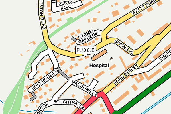 PL19 8LE map - OS OpenMap – Local (Ordnance Survey)