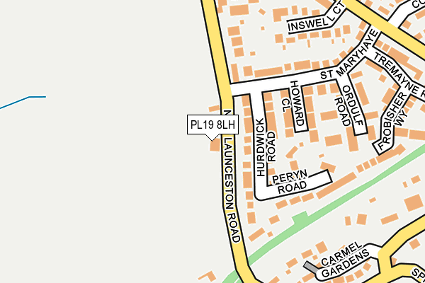 PL19 8LH map - OS OpenMap – Local (Ordnance Survey)