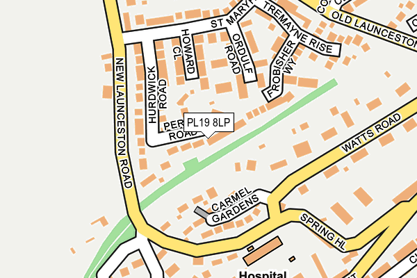 PL19 8LP map - OS OpenMap – Local (Ordnance Survey)