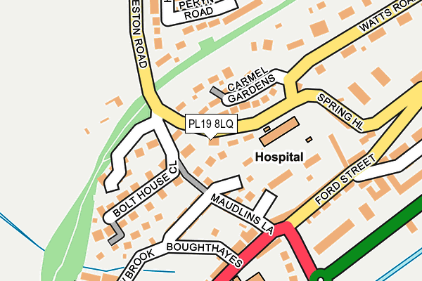 PL19 8LQ map - OS OpenMap – Local (Ordnance Survey)