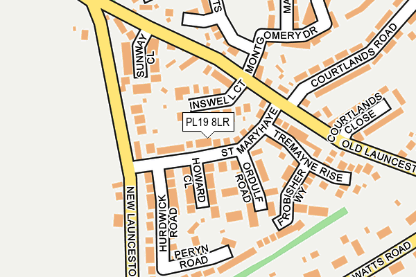 PL19 8LR map - OS OpenMap – Local (Ordnance Survey)