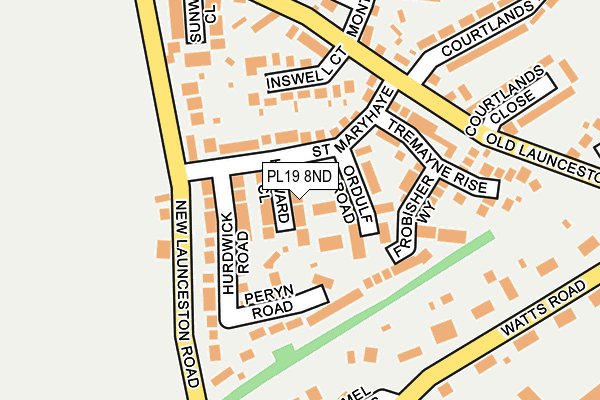 PL19 8ND map - OS OpenMap – Local (Ordnance Survey)