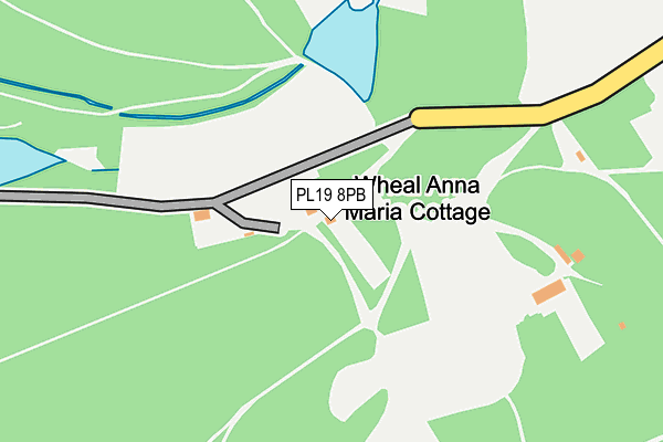 PL19 8PB map - OS OpenMap – Local (Ordnance Survey)