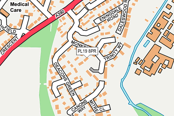 PL19 8PR map - OS OpenMap – Local (Ordnance Survey)