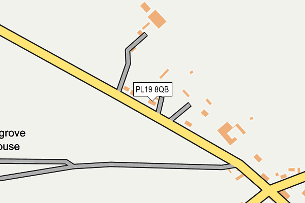 PL19 8QB map - OS OpenMap – Local (Ordnance Survey)