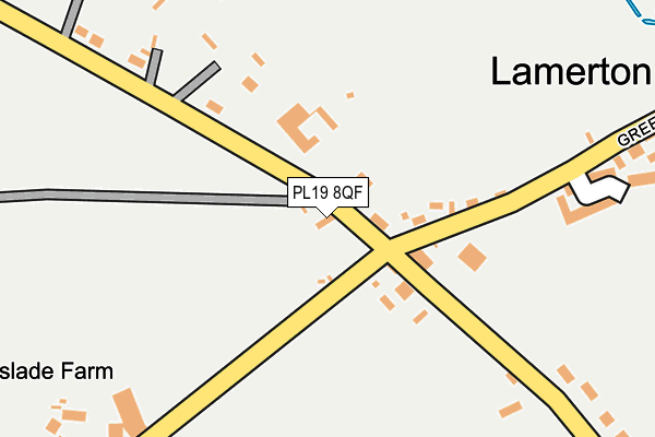 PL19 8QF map - OS OpenMap – Local (Ordnance Survey)