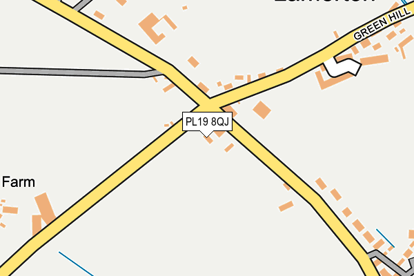 PL19 8QJ map - OS OpenMap – Local (Ordnance Survey)