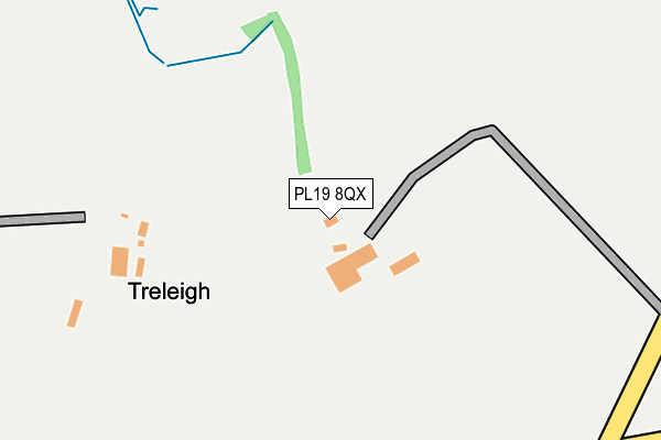 PL19 8QX map - OS OpenMap – Local (Ordnance Survey)