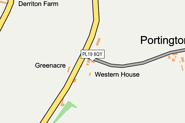 PL19 8QY map - OS OpenMap – Local (Ordnance Survey)