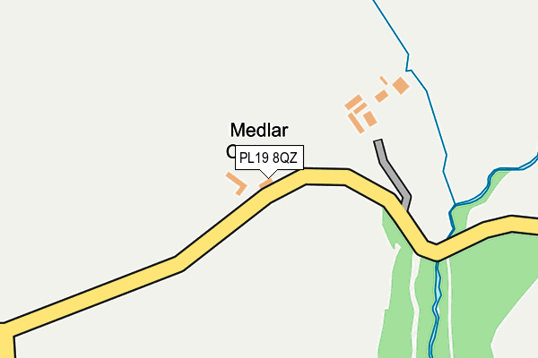 PL19 8QZ map - OS OpenMap – Local (Ordnance Survey)