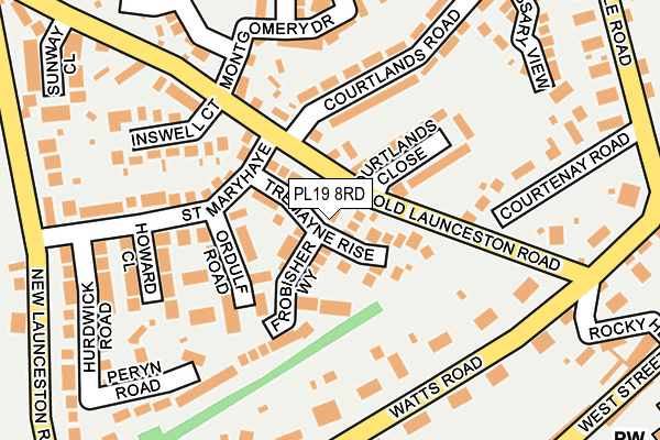 PL19 8RD map - OS OpenMap – Local (Ordnance Survey)