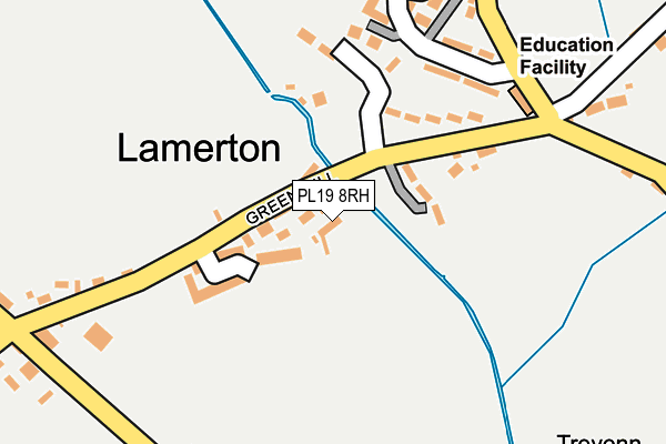 PL19 8RH map - OS OpenMap – Local (Ordnance Survey)