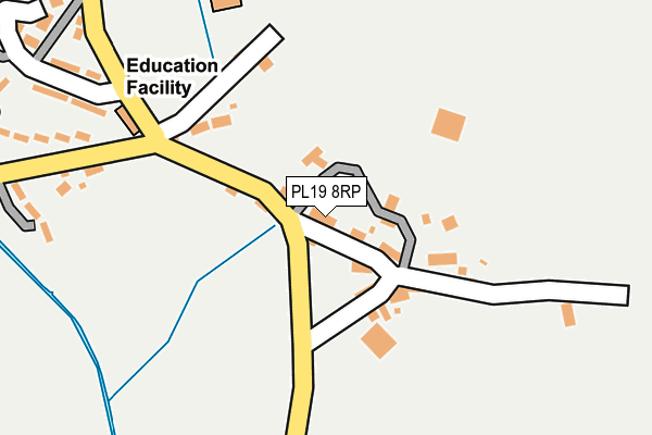 PL19 8RP map - OS OpenMap – Local (Ordnance Survey)