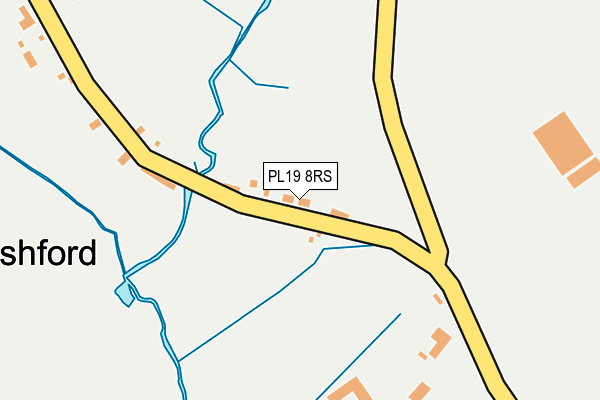 PL19 8RS map - OS OpenMap – Local (Ordnance Survey)