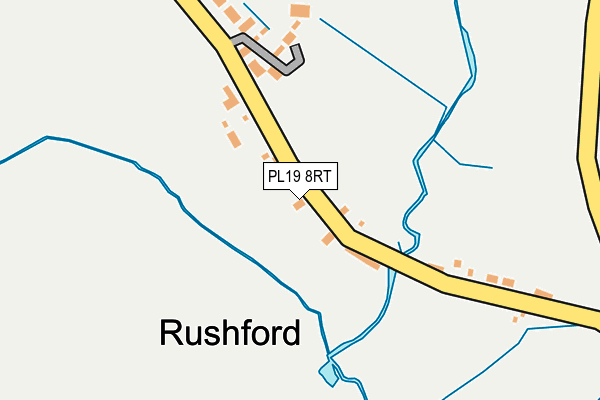 PL19 8RT map - OS OpenMap – Local (Ordnance Survey)