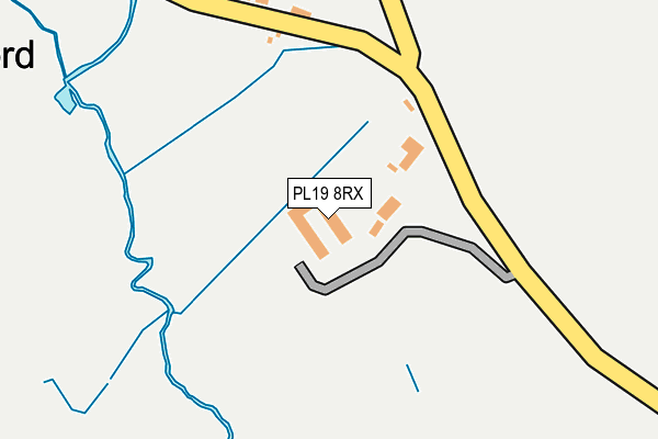 PL19 8RX map - OS OpenMap – Local (Ordnance Survey)