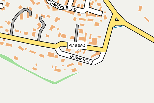 PL19 9AQ map - OS OpenMap – Local (Ordnance Survey)