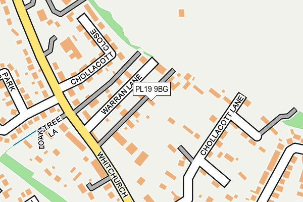 PL19 9BG map - OS OpenMap – Local (Ordnance Survey)