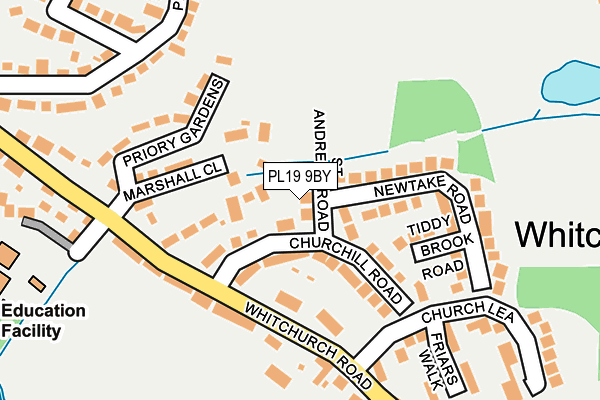 PL19 9BY map - OS OpenMap – Local (Ordnance Survey)